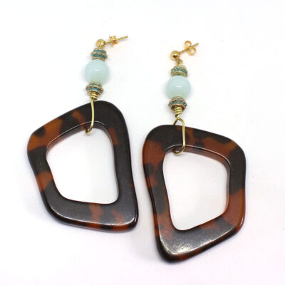 Boucles d’oreilles résine TARTARUGA