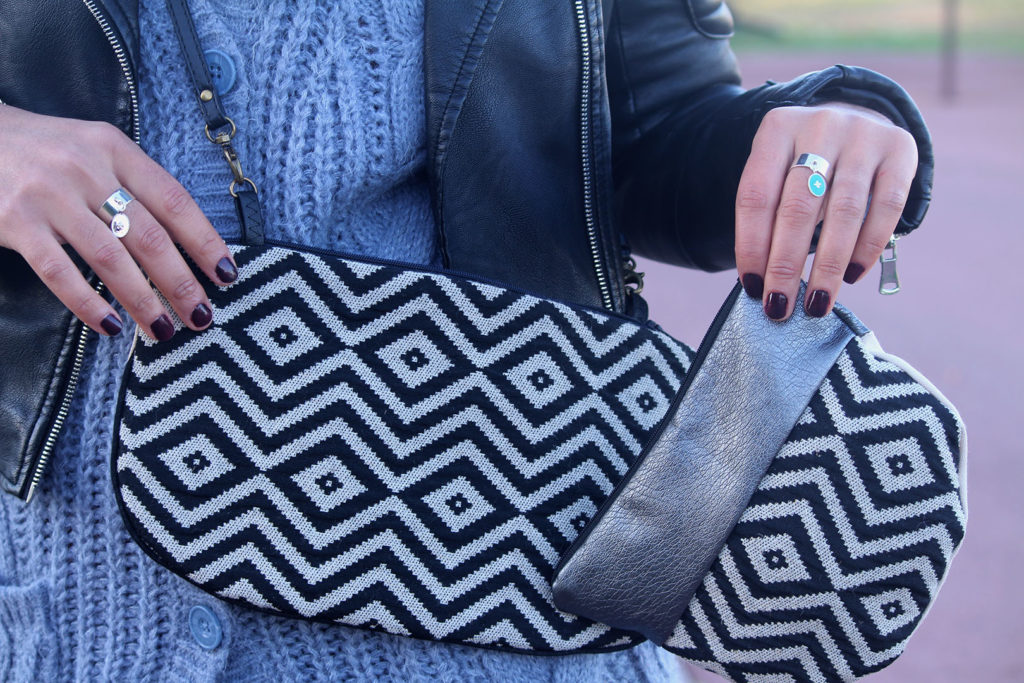 sac et pochette coordonnés artisanaux