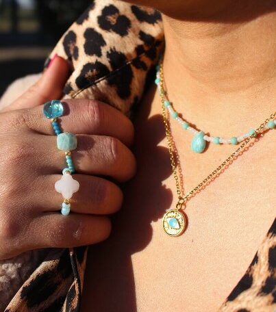 collier acier inoxydable médaille œil sacré