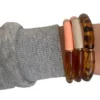 bracelet jonc élastique en résine tube