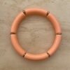 bracelet jonc résine 6 mm saumon