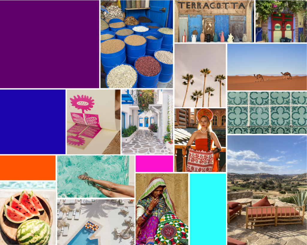 mood board bohème collection été 2026