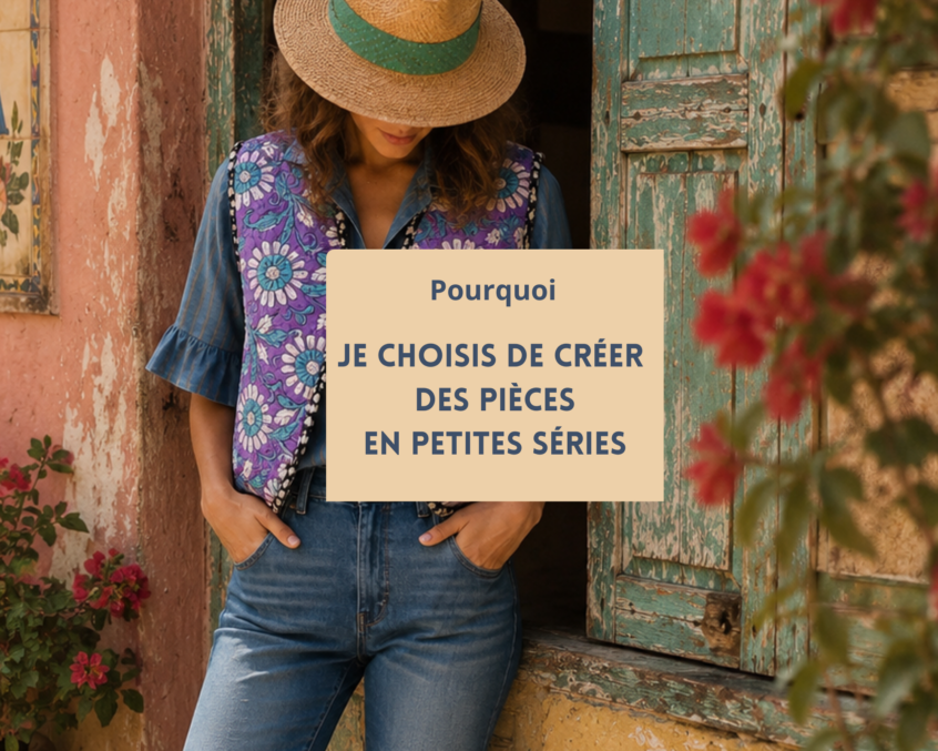 Pourquoi je choisis de créer des pièces en petites séries